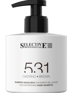 Selective Professional 531 Een shampoo masker verrijkt met kleur.  Het is ontworpen om haastige vrouwen en/of mannen tegemoet te komen in hun schoonheidsroutine.