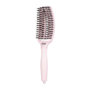 Deze beroemde pastel roze Olivia Garden fingerbrush combo borstel ontwart met gemak en werkt goed met alle leeftijden en haartypes