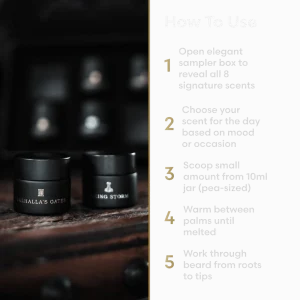 the beard struggle BALM SAMPLER KIT 8 scents