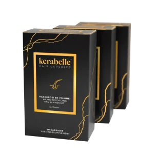 Kerabelle Hair 180 Capsules - 3 maanden verpakking (3 doosjes)