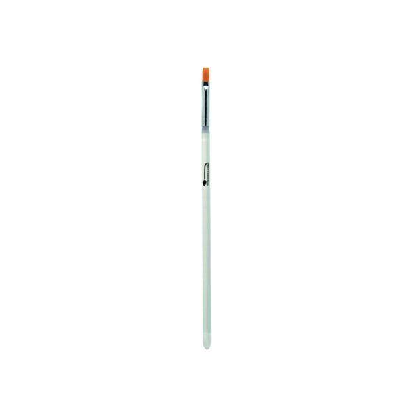 Nailsystem Nail Art brush 8 Voor UV gel nail art. dubbelzijdig met een borstel aan een kant en een schuine applicator punt aan de andere kant.