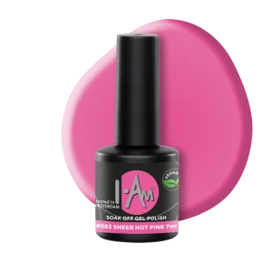I.Am Soak Off Gel Polish #083 Sheer Hot Pink (7ml)