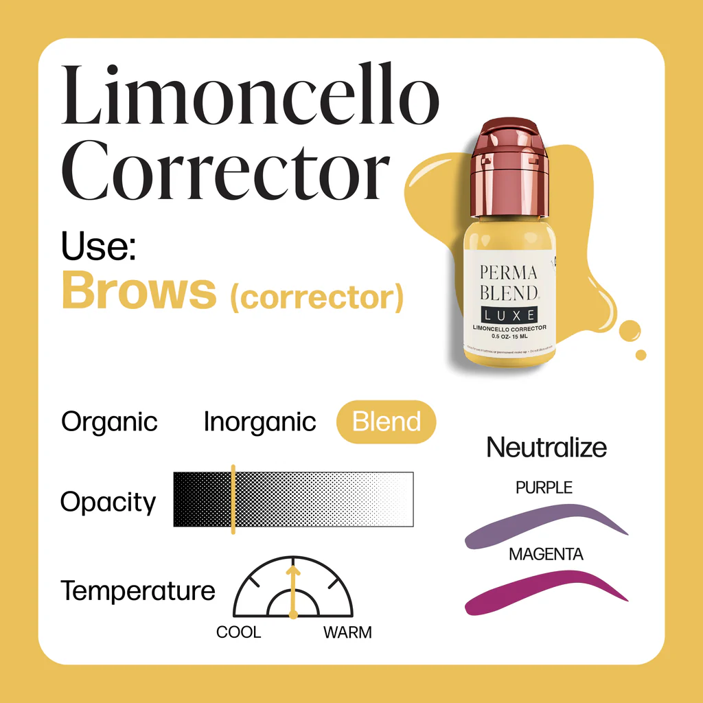 Limoncello Corrector 15 ml    Perma Blend Luxe PMU Ink - Afbeelding 4