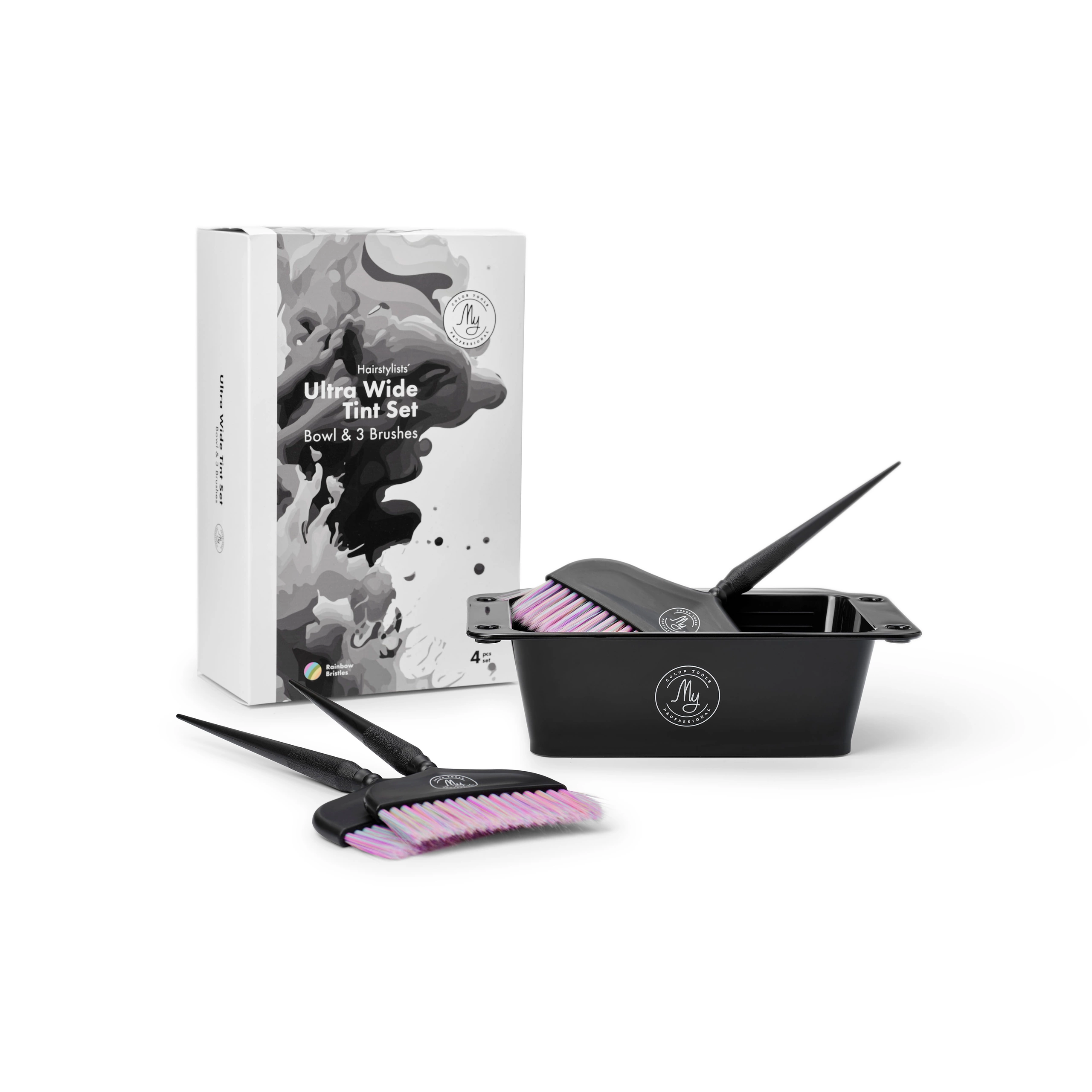 My Professional Extra brede verfkom + 3 extra brede kwasten