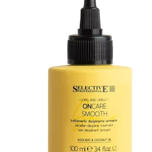 Selective Professional Super OnCare Smooth voorkomt de vorming van gespleten punten, beschermt tegen vocht en voorkomt zo een kroeseffect.
