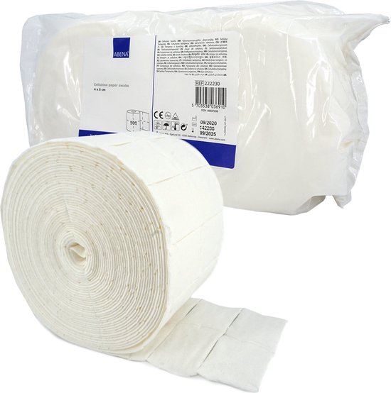 Celstofdeppers - 2 Rollen - 500 stuks per Rol - Absorberende Celstof Doekjes